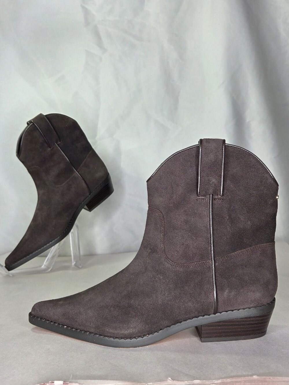 MICHAEL Michael Kors Noemie Suede Booties - Chocolate : 8 M